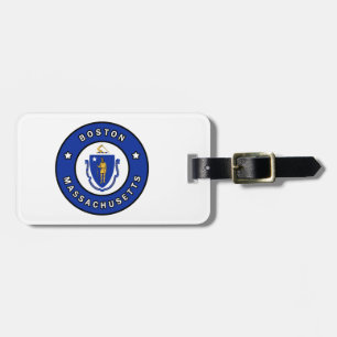 Étiquette À Bagage Massachusetts de Boston