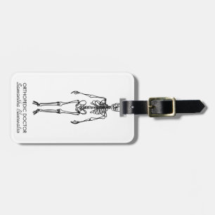 Étiquette À Bagage médecin orthopédique squelette moderne sculptant l