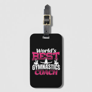 Étiquette À Bagage Meilleur entraîneur de gymnastique féminine au mon