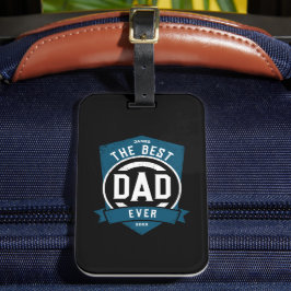 Étiquette À Bagage Meilleur papa jamais moderne cadeau Fête des pères