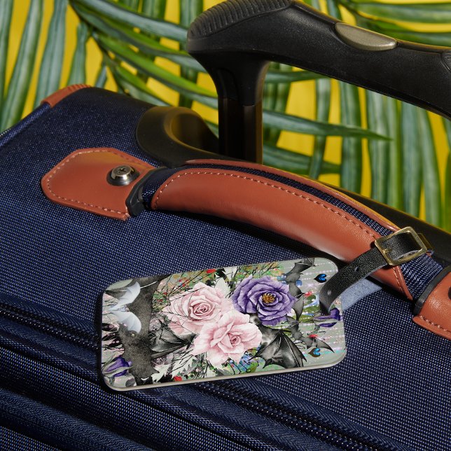 Étiquette À Bagage Mélange floral (Créateur téléchargé)