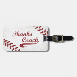 Étiquette À Bagage Merci Entraîneur De Baseball Grand Grunge Baseball