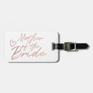Étiquette À Bagage Mère de la mariée - Maillot Rose Gold