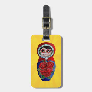 Étiquette À Bagage Mexicain Catrina Matryoshka