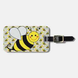 Étiquette À Bagage Mignon gaffez l'abeille avec le motif