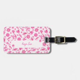 Étiquette À Bagage Mignon rose romantique Noël Ornement