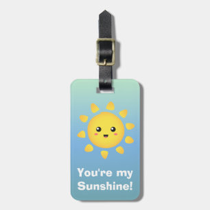 Étiquette À Bagage Mignonne Tu Es Mon Soleil