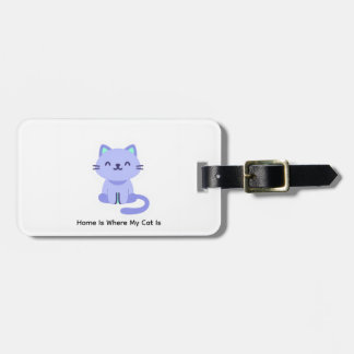 Étiquette À Bagage Minimalist Cat Design Luggage Tags - Cat Lovers