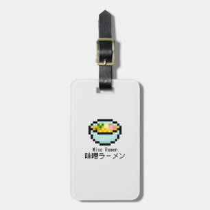 Étiquette À Bagage Miso Ramen Retro Pixel Art