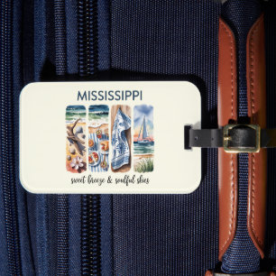 Étiquette À Bagage Mississippi - Sweet Breeze & Soulful Skies