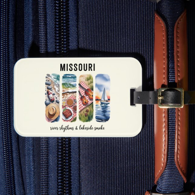 Étiquette À Bagage Missouri - Rythmes fluviaux et fumée latérale (Insitu Rectoal 4)