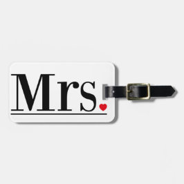 Étiquette À Bagage Mme Luggage Tag