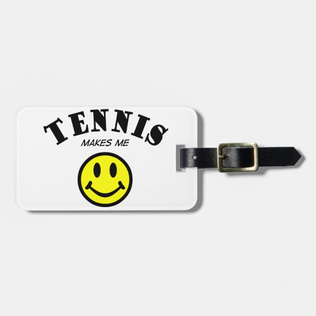 Étiquette À Bagage MMS : Tennis (Devant horizontal)