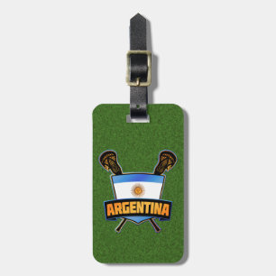 Étiquette À Bagage Modèle de balise de bagage de crosse argentine