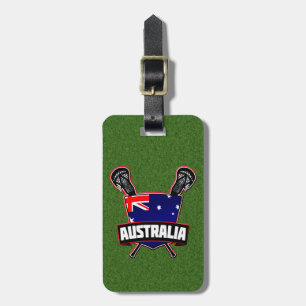 Étiquette À Bagage Modèle de balise de bagage de crosse australienne