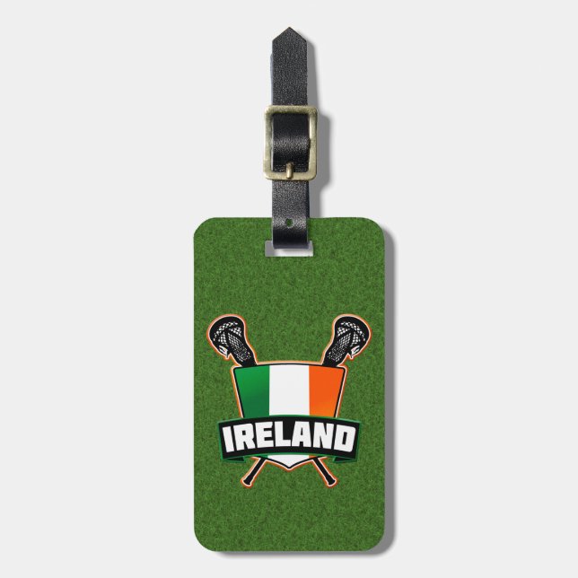 Étiquette À Bagage Modèle de balise de bagage de crosse irlandaise (Devant Vertical)