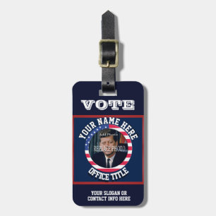 Étiquette À Bagage Modèle de campagne politique personnalisé