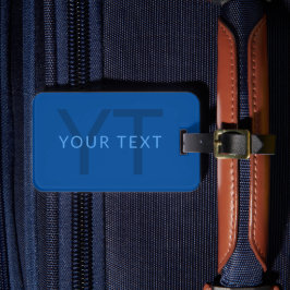 Étiquette À Bagage Modèle de texte modifiable pour le nom monographiq