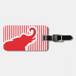 Étiquette À Bagage Modèle rouge d'étiquette de sac de voyage