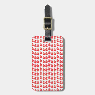 Étiquette À Bagage Modèle rouge d'étiquette de sac de voyage
