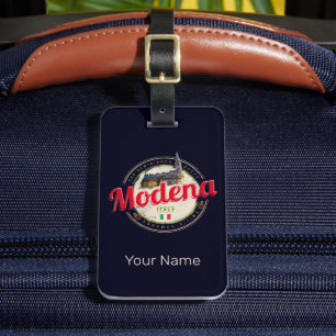 Étiquette À Bagage Modena Emilia Romagna Balsamique Italie Souvenir