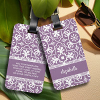 Modern Tile Motif Coordonnées - orchidée