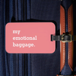 Étiquette À Bagage Mon bagage émotionnel drôle
