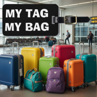 Mon étiquette mon sac | Balise bagage amusante pou