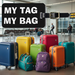 Étiquette À Bagage Mon étiquette mon sac   Balise bagage amusante pou