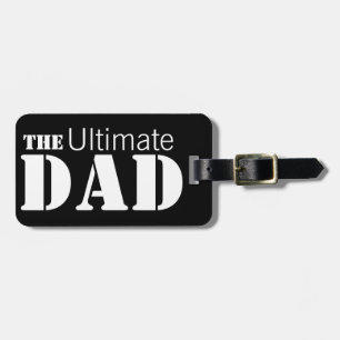 Étiquette À Bagage Mon père ultime personnalisé