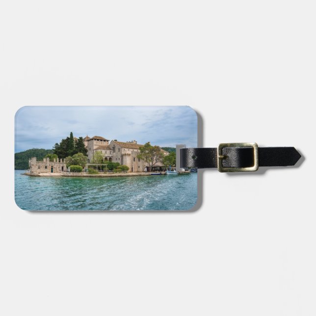 Étiquette À Bagage Monastère bénédictin sur l'île de Mljet - Croatie (Devant horizontal)