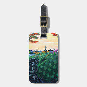 Étiquette À Bagage Monde Des Échecs 