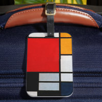 Mondrian - Composition avec un grand plan rouge