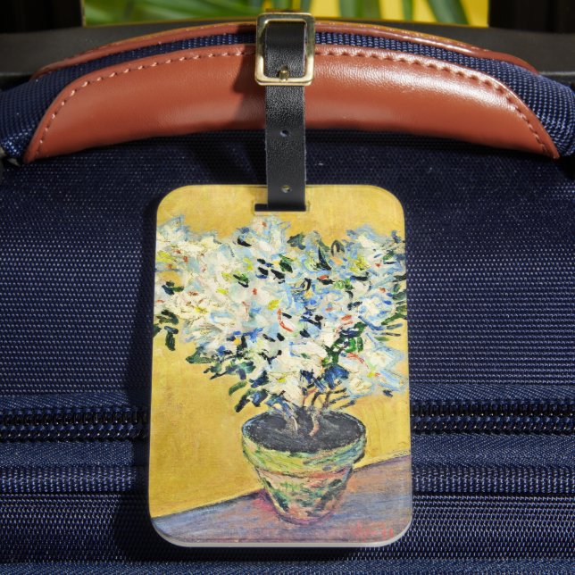 Étiquette À Bagage Monet - Azalées blanches dans un pot,  (Insitu Rectoal 2)