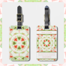 Monogram Bright Red Pretty Green Magic Star