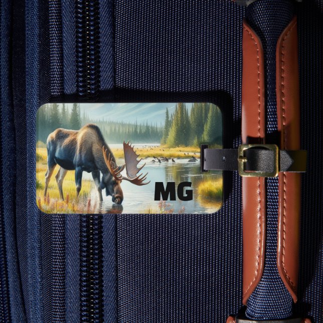 Étiquette À Bagage Monogram Moose Mens Travel (Insitu Rectoal 4)