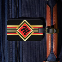 Monogram Red Black et Faux Gold avec IF PERDU info