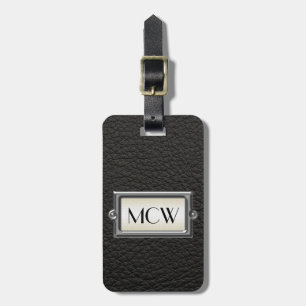 Étiquette À Bagage Monogramme 3-Lettre Executive Hommes Personnalisé