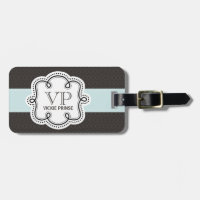 Monogramme de griffe Brown et Motif bleu