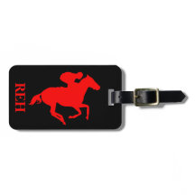 Monogramme DIY Cheval de Course Rouge/Toute Couleu