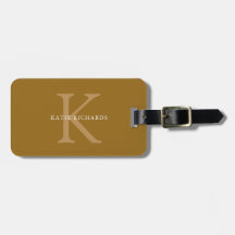 Monogramme d'or classique personnalisé