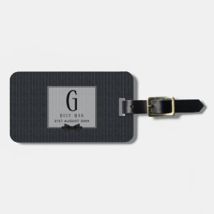 Étiquette À Bagage Monogramme MEILLEUR HOMME Groomsmen Groomsman PinS