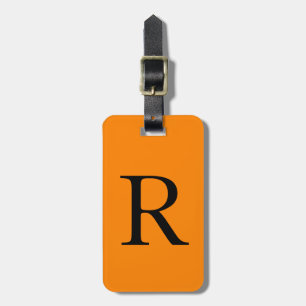 Étiquette À Bagage Monogramme Nom personnalisé Anniversaire Jour féri