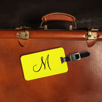 Monogramme personnalisé Jaune fluorescent