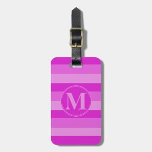 Étiquette À Bagage Monogramme RF de l'échelle rose