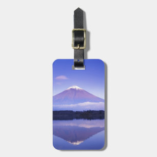 Étiquette À Bagage Mont Fuji avec nuage lenticulaire, lac Motosu,