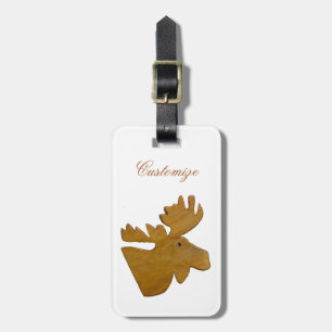 Étiquette À Bagage Moose Head Thunder_Cove