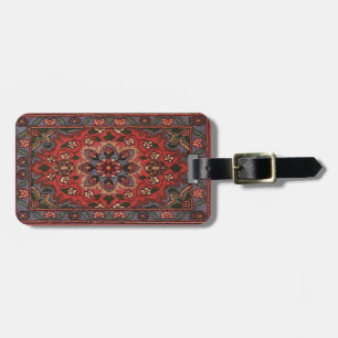 Étiquette À Bagage Moquette florale orientale d'antiquité persane tur