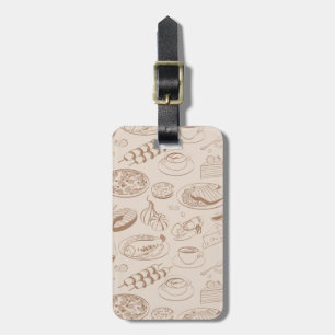Étiquette À Bagage Motif 3 de nourriture
