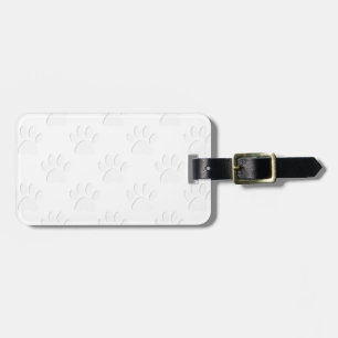 Étiquette À Bagage Motif à mâcher de chien coupé en papier
